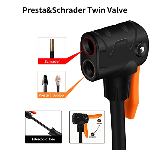 Mini Bike Pump for Road & Mountain Bikes