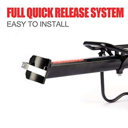 Universal Aluminum Cycling Rear Rack, 110 lbs