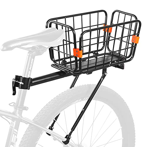 Aluminum Rear Bike Rack with Basket & Accessories