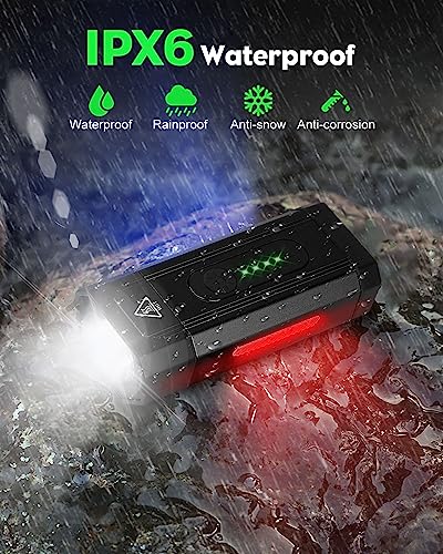 High Lumen Rechargeable Bike Light Set