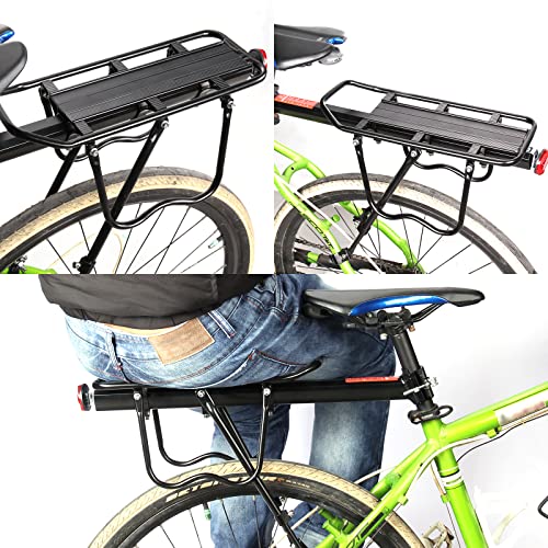 Universal Aluminum Cycling Rear Rack, 110 lbs