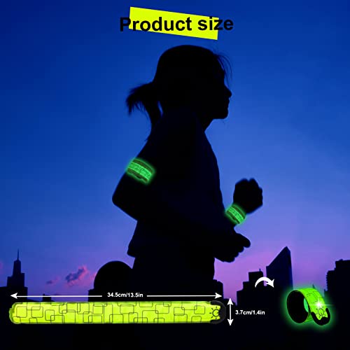LED Safety Wristband - 2 Pack for Cycling