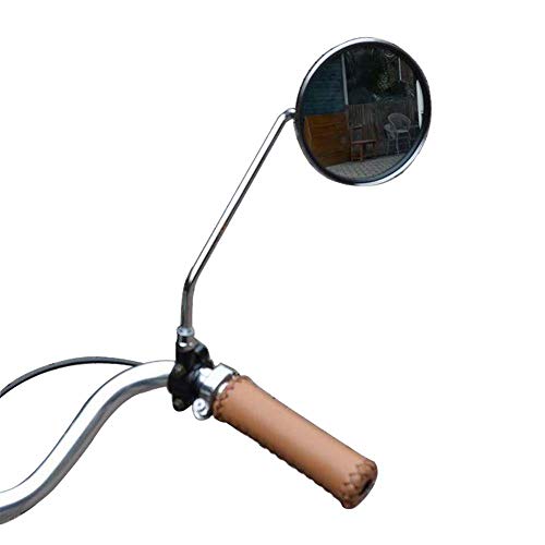 Vintage Stainless Steel Side Mirrors for Retro Bikes