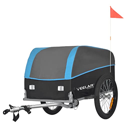 Blue Veelar Sports Bicycle Cargo Trailer