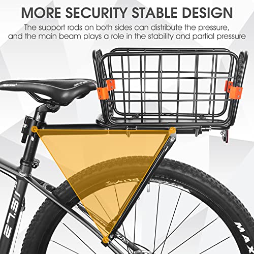 Aluminum Rear Bike Rack with Basket & Accessories