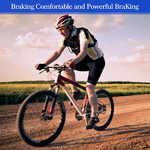 BBTO 8 Pairs Bike Brake Pads Compatible with TRP Tektro Shimano Deore Brakes Bike Brake Pads Shimano Bike Disc Brake Pads Brake Deore (Black,Copper Semi Metallic)