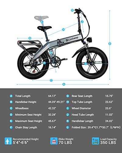 Folding Electric Fat Tire Bike with 750W Motor