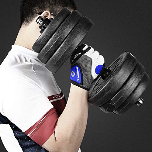 INBIKE Half Finger Gel Cycling Gloves - Blue