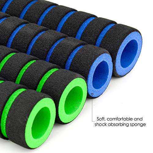 2 Pairs Bicycle Bike Foam Handlebar Cover Handle Bar Foam Grips Sponge Non-Slip Handle Grips for Bike Racing Bicycle Motorcycle