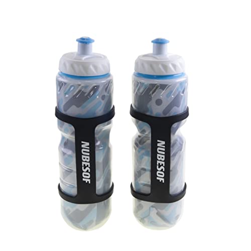 Nubesof Insulated Bike Water Bottles - 2 Pack