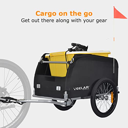 Blue Veelar Sports Bicycle Cargo Trailer