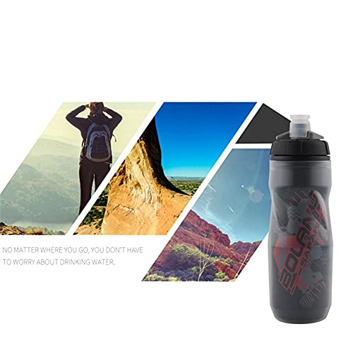 Insulated Squeeze Water Bottle for Cycling - 20oz