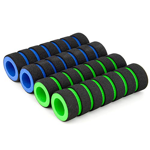 2 Pairs Bicycle Bike Foam Handlebar Cover Handle Bar Foam Grips Sponge Non-Slip Handle Grips for Bike Racing Bicycle Motorcycle
