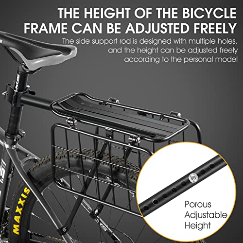 Aluminum Rear Bike Rack with Basket & Accessories