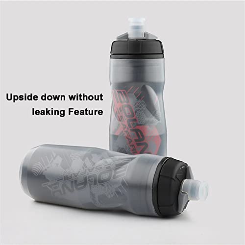 Insulated Squeeze Water Bottle for Cycling - 20oz
