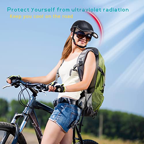 Adjustable Adult Bike Helmet with Sunshade & Stickers