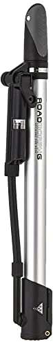 Topeak Road Morph G Bike Pump with Gauge, Black, Silver, Large x w x h ﻿35 x 5.7 x 2.8 cm/ 13.8” x 2.2” x 1.1”, TRP-3G