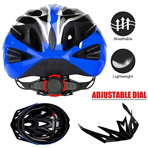 Blue-Black Eco-Friendly Bike Helmet for Adults