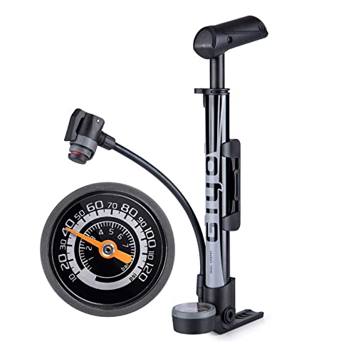 Compact Bike Pump with Gauge - 120 PSI