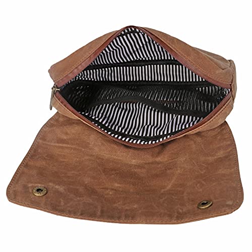 Canvas Bike Handlebar Bag with Multiple Compartments