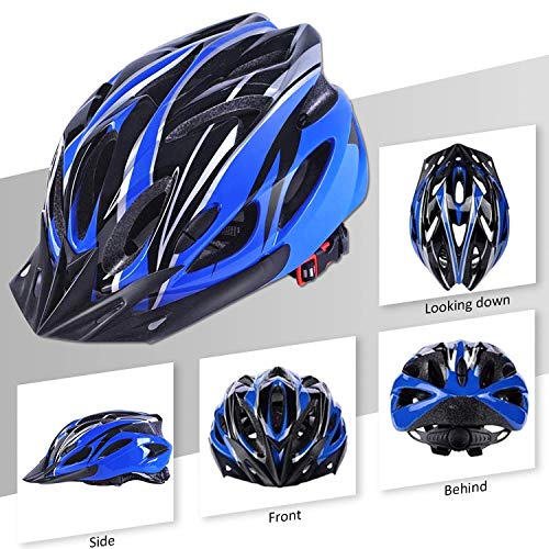 Blue-Black Eco-Friendly Bike Helmet for Adults