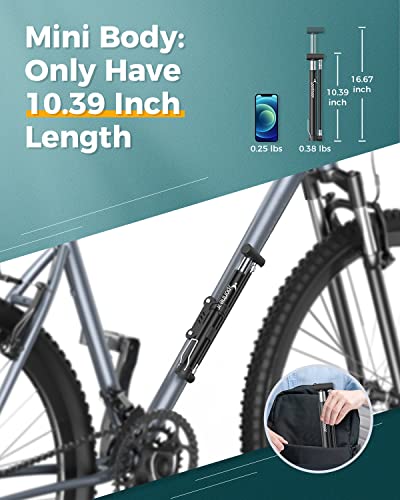 Sportneer Mini Floor Pump for Bikes & Balls