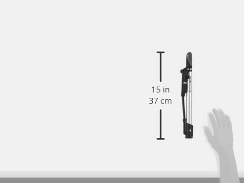 Topeak Road Morph G Bike Pump with Gauge, Black, Silver, Large x w x h ﻿35 x 5.7 x 2.8 cm/ 13.8” x 2.2” x 1.1”, TRP-3G