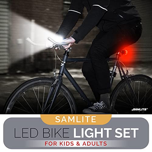 Bright LED Bike Light Set for Kids & Adults