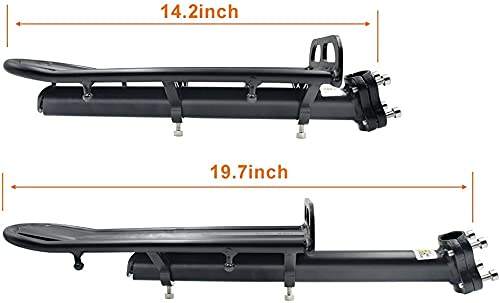 Aluminum Retractable Rear Bike Rack - 22lb Capacity