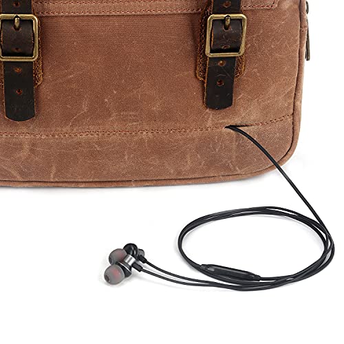 Canvas Bike Handlebar Bag with Multiple Compartments