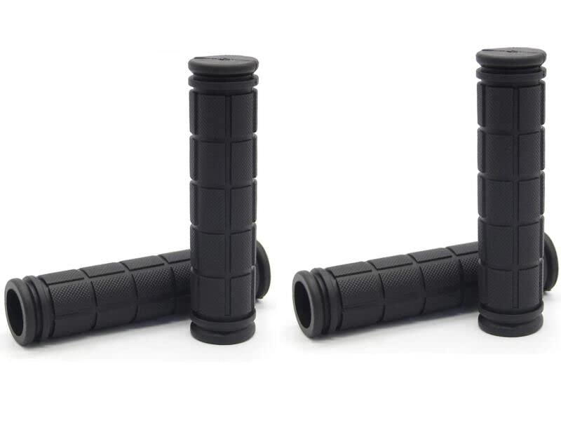 Olipa 2 Pairs Soft BMX MTB Cycle Road Mountain Bicycle Scooter Bike Handle bar Rubber End Grip (Black)