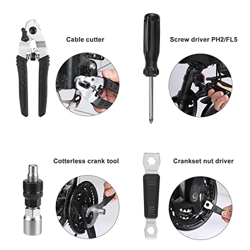 30 Piece Bike Repair Tool Kit by Swiss+Tech