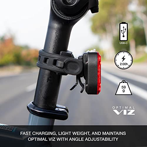 NiteRider Swift 500 Front Bike Light Vmax+ 150 Rear Bike Light Combo Pack- USB Rechargeable Bicycle Headlight LED Front Light Easy to Install Water Resistant Road Commuting Cycling Safety Flashlight