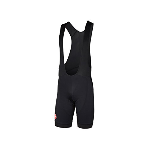 Men's Black Castelli Cento Bib Shorts - L