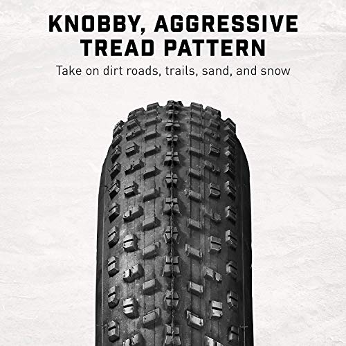 26×4.0 Fat Bike Tires Folding Bead Electric Bicycle Mountain Wire Tire Accessory (1 Tire)