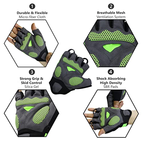 Men's Shock Absorbing Cycling Gloves by LuxoBike