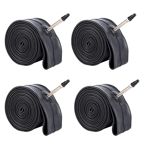 BWSHLF 27.5" Mountain Bike Inner Tubes (4 Pack), Durable Butyl Rubber MTB Bicycle Replacement Fit 2.1-2.4，Presta Valve 48mm
