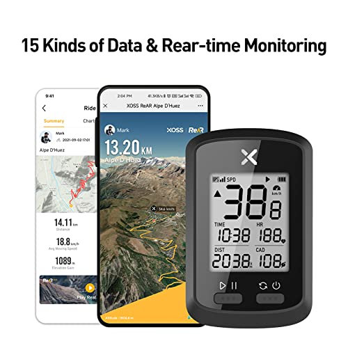 XOSS GPS Cycling Computer with Cadence and Heart Rate