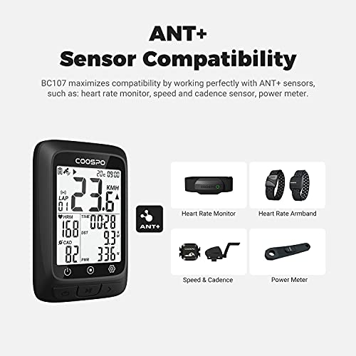 Wireless Bike Computer with GPS & Bluetooth