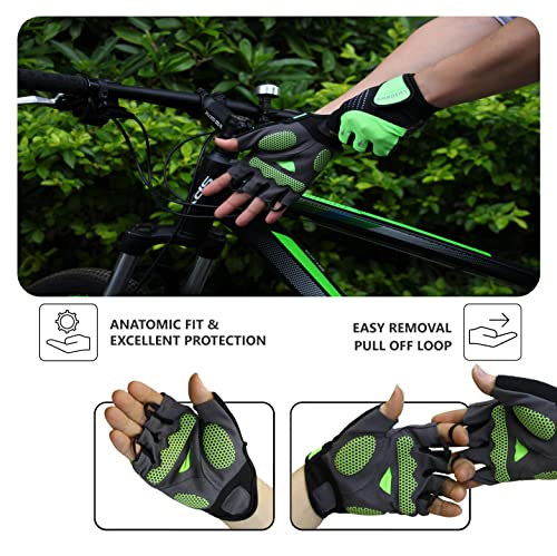 Men's Shock Absorbing Cycling Gloves by LuxoBike