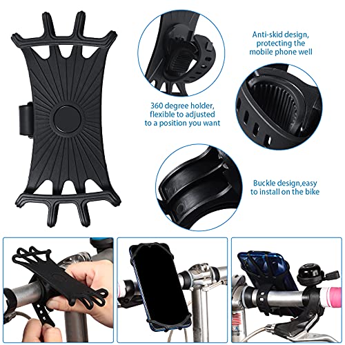 Bike Mirror Set with Bell and Phone Holder