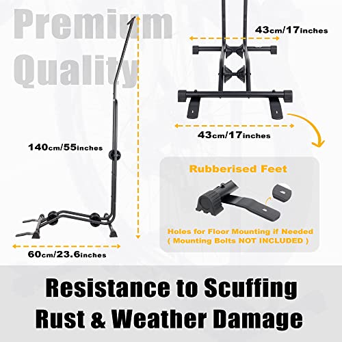 Adjustable Bicycle Floor Parking Rack for Bikes