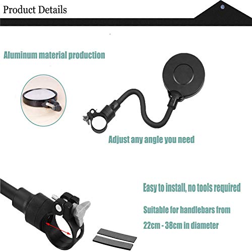 Adjustable Rear View Bike Mirrors (2-pack)