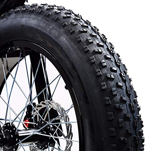 26×4.0 Fat Bike Tires Folding Bead Electric Bicycle Mountain Wire Tire Accessory (1 Tire)