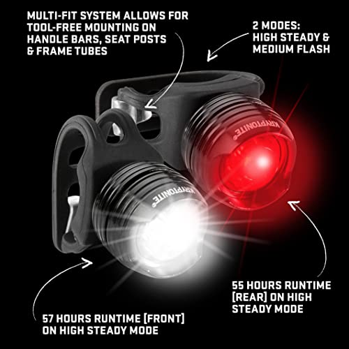 Kryptonite Comet F100 R100 Bike Light Set