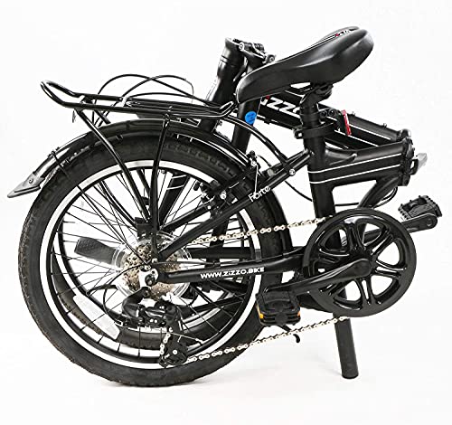 ZiZZO Forte 7-Speed Folding Bike with Fenders and Rack