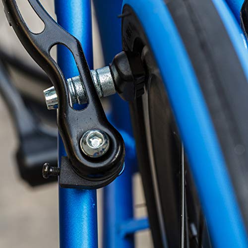 Hotop V Bike Brake Pads with Hex Nuts and Spacers V Bicycle Brake Blocks Set 70 mm (Black)