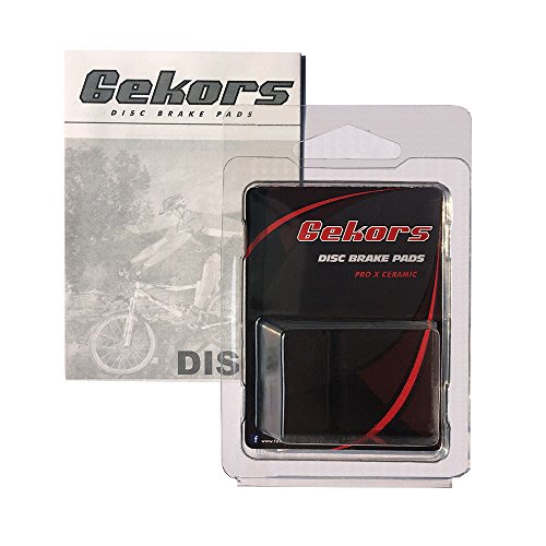 Gekors Ceramic Bicycle Disc Brake Pads for Shimano XTR/Deore/XT/SLX/Hone/Alfine,1 Pair with a Spring