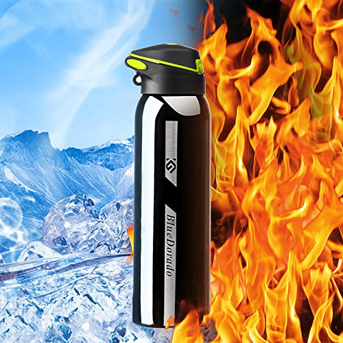 BlueDorado Insulated Bike Water Bottle, 18 Oz