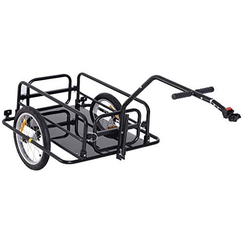 Foldable Bike Cargo Trailer with 80lbs Capacity